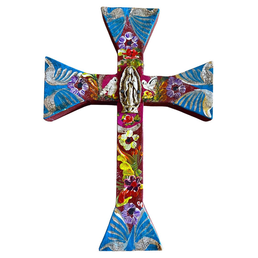 Small Hand-Painted Cross (Style 7)
