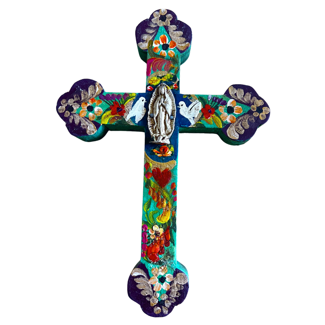Small Hand-Painted Cross (Style 8)
