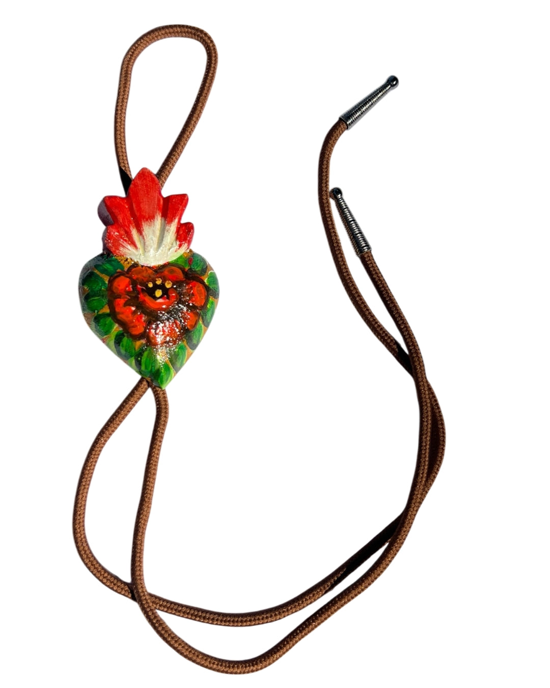 Handpainted Heart Bolo Ties