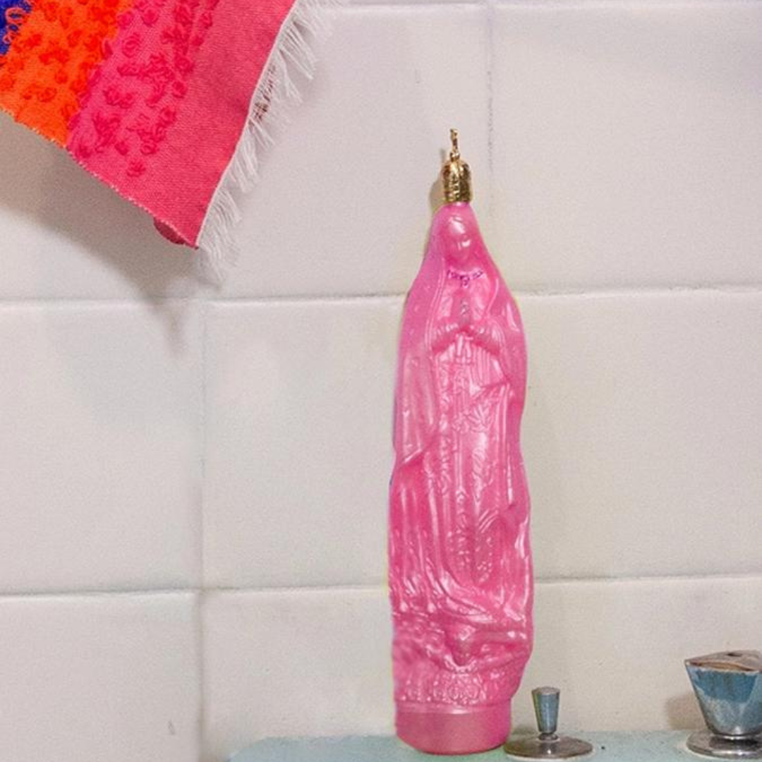 Colorful Virgin de Guadalupe Bottle