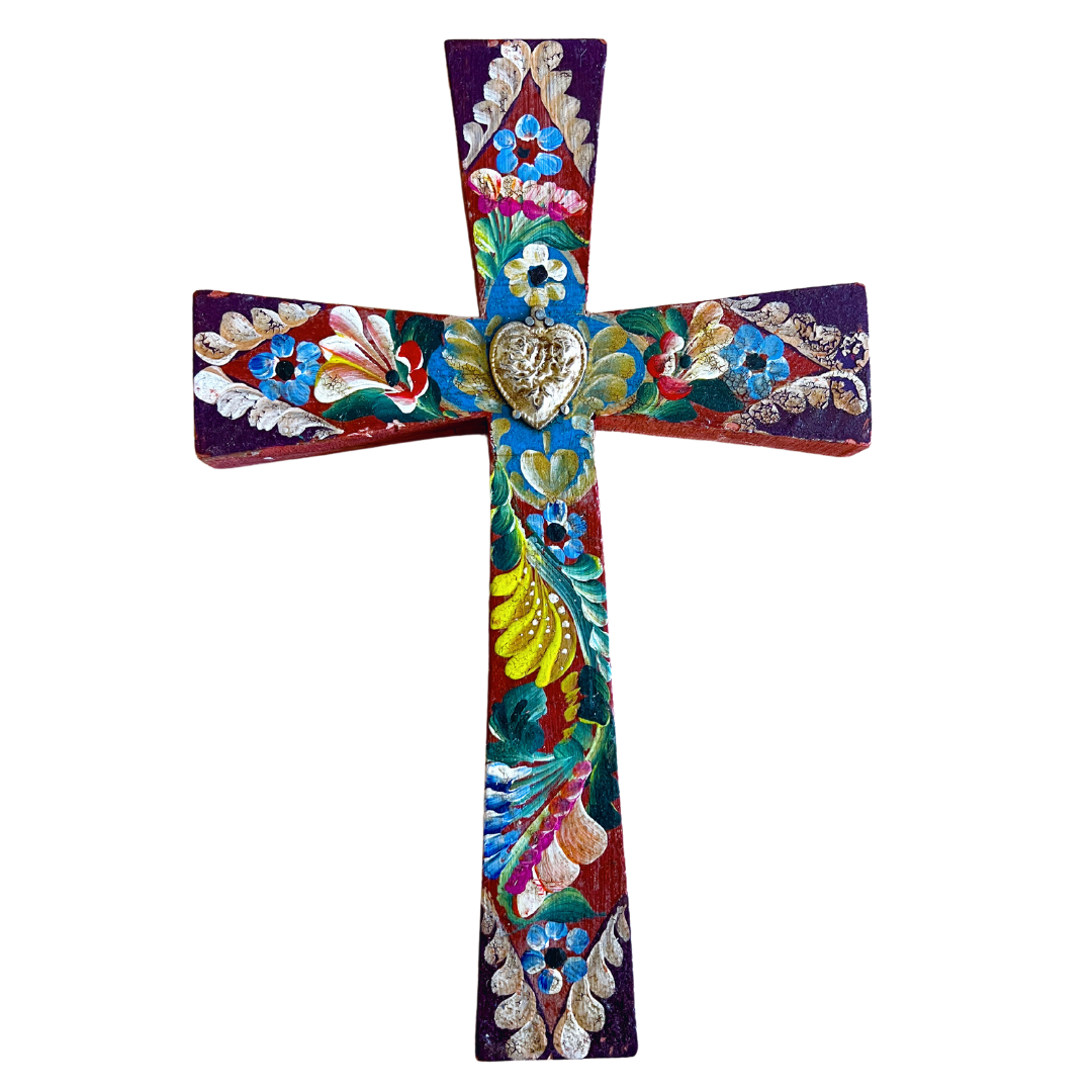 Large Hand-Painted Cross (Style 2)