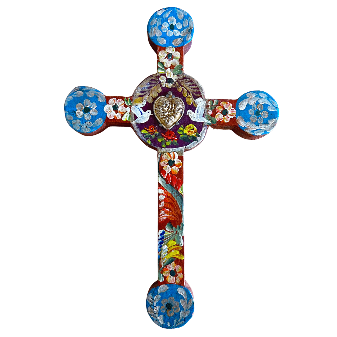 Large Hand-Painted Cross (Style 3)