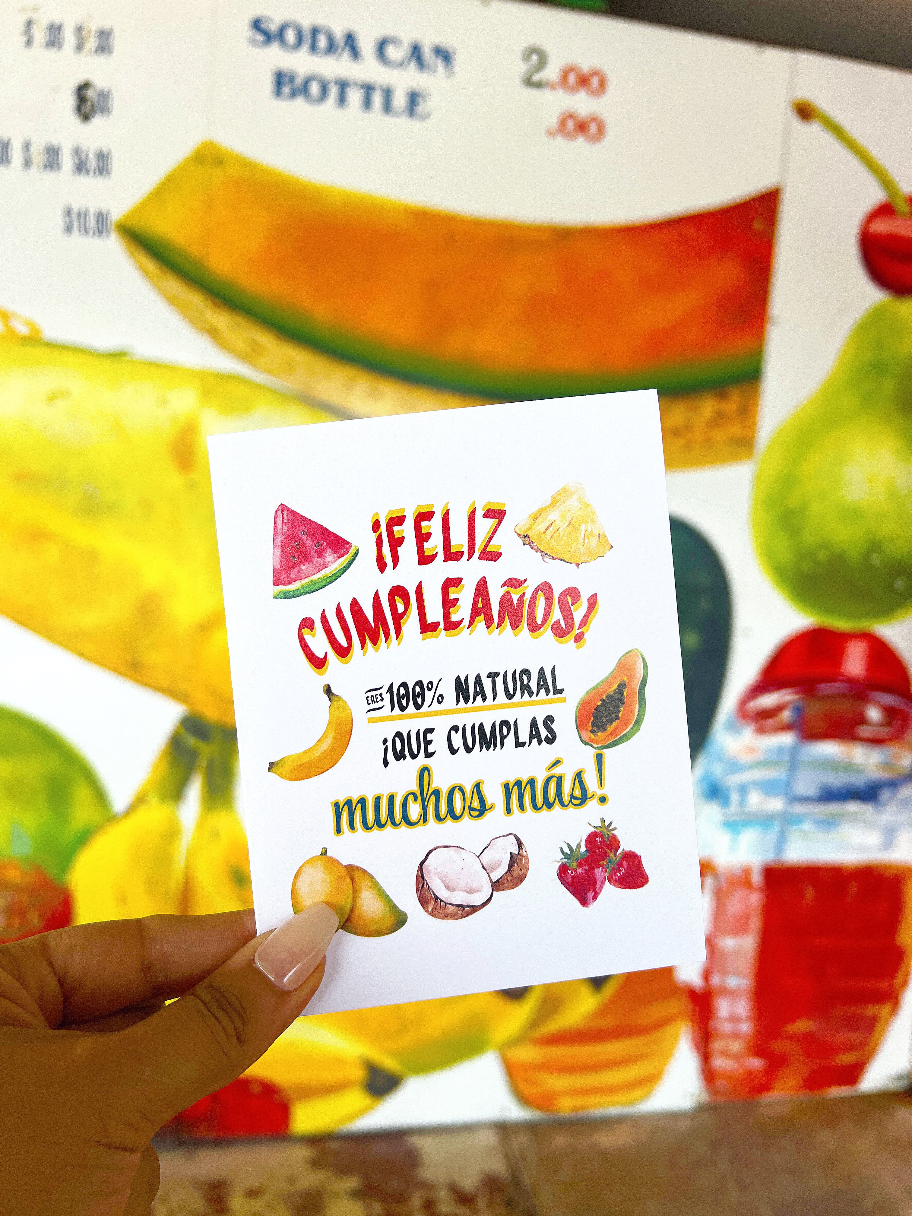 Feliz Cumpleaños Fruteria Card