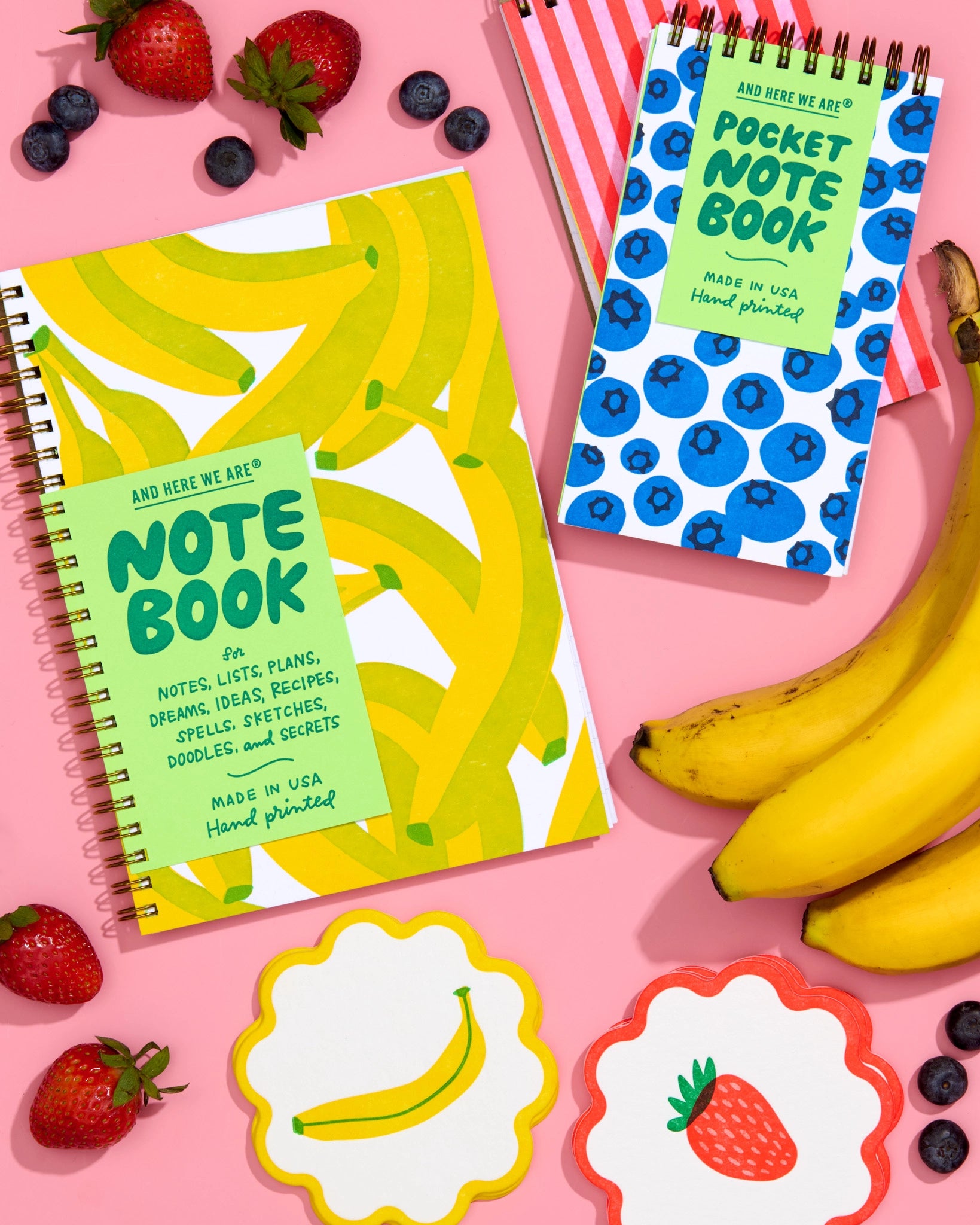 Bananas A5 Lined Spiral Notebook