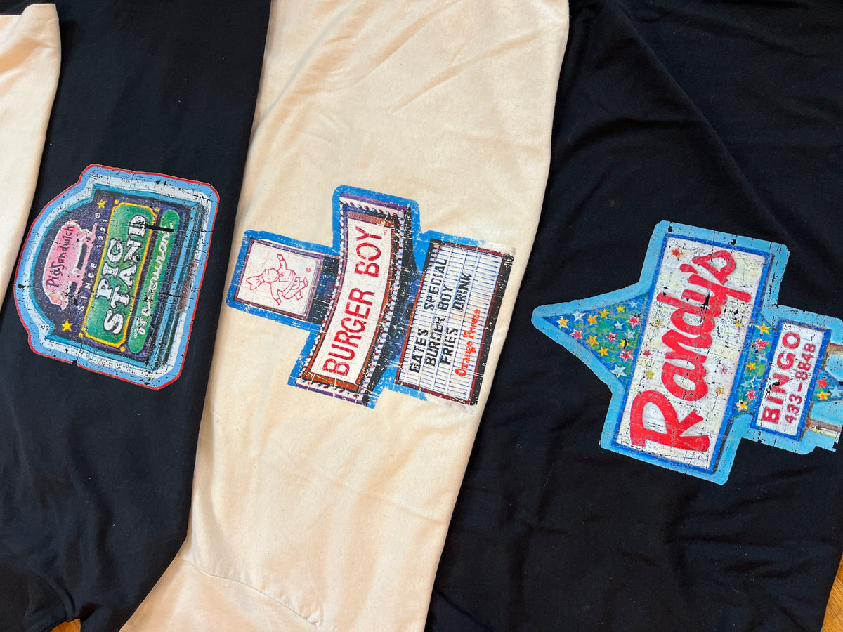 San Antonio Signage T-Shirts by Benjamin Ortiz