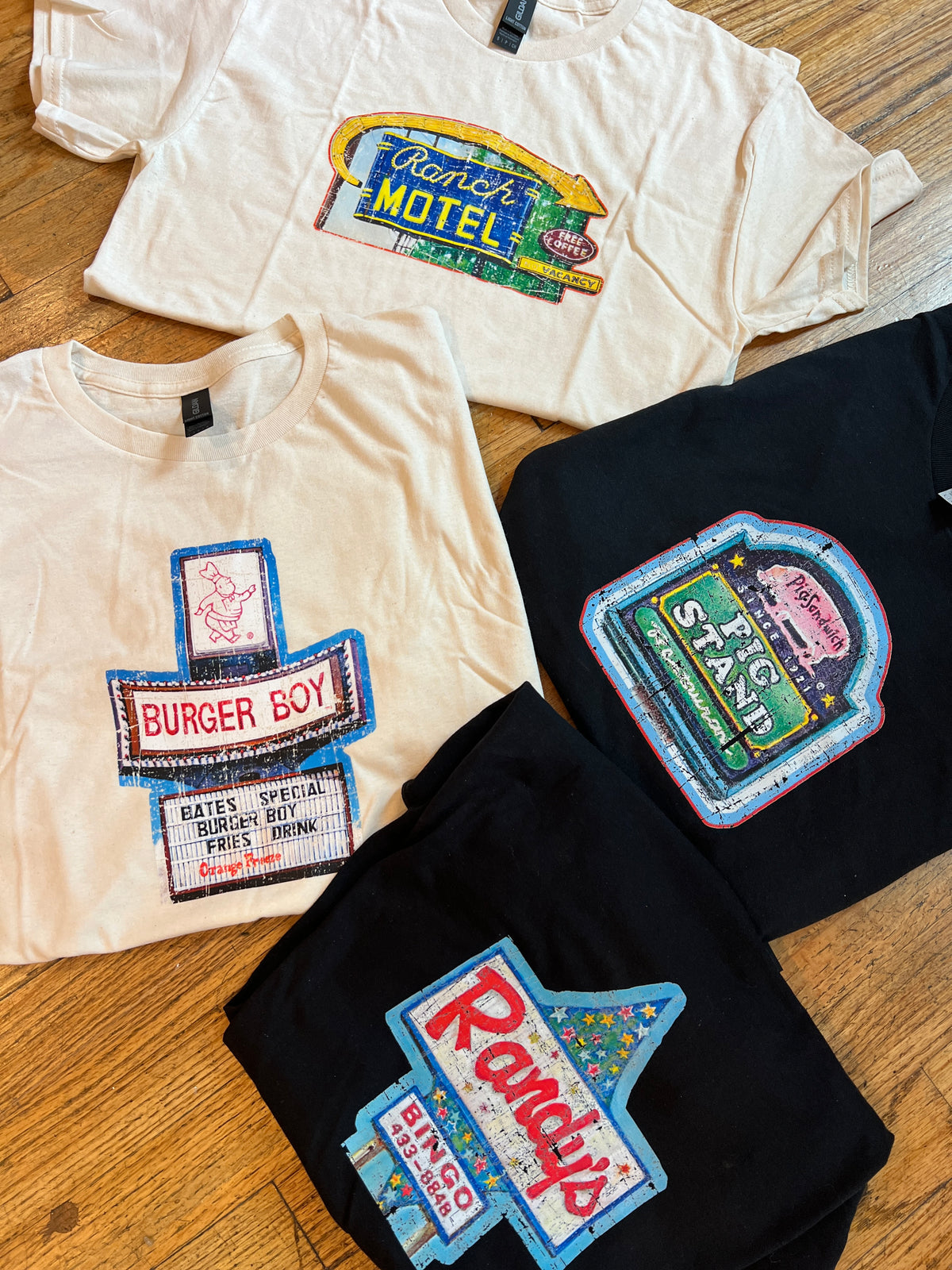 San Antonio Signage T-Shirts by Benjamin Ortiz