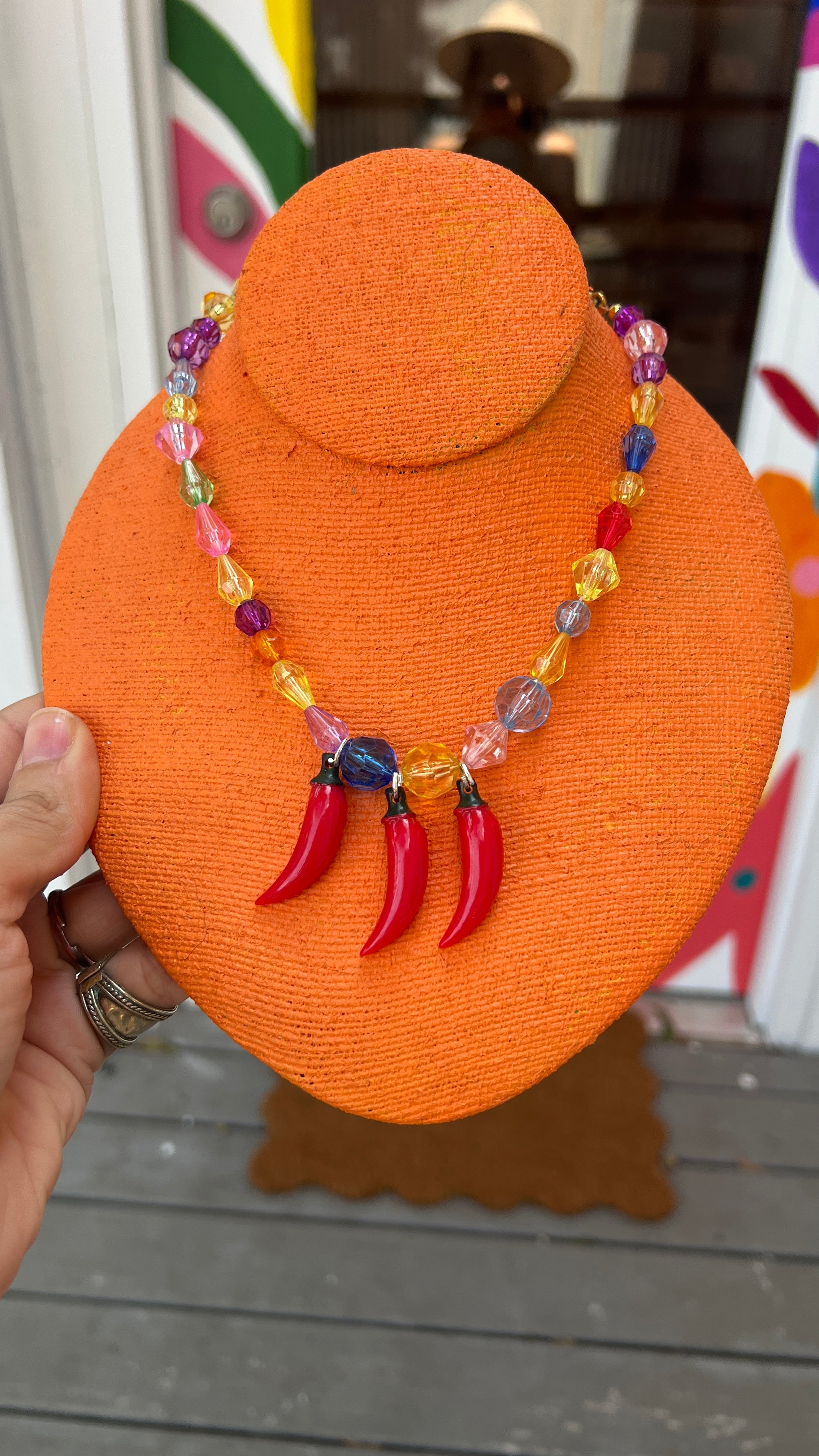 Beaded Chile Necklace