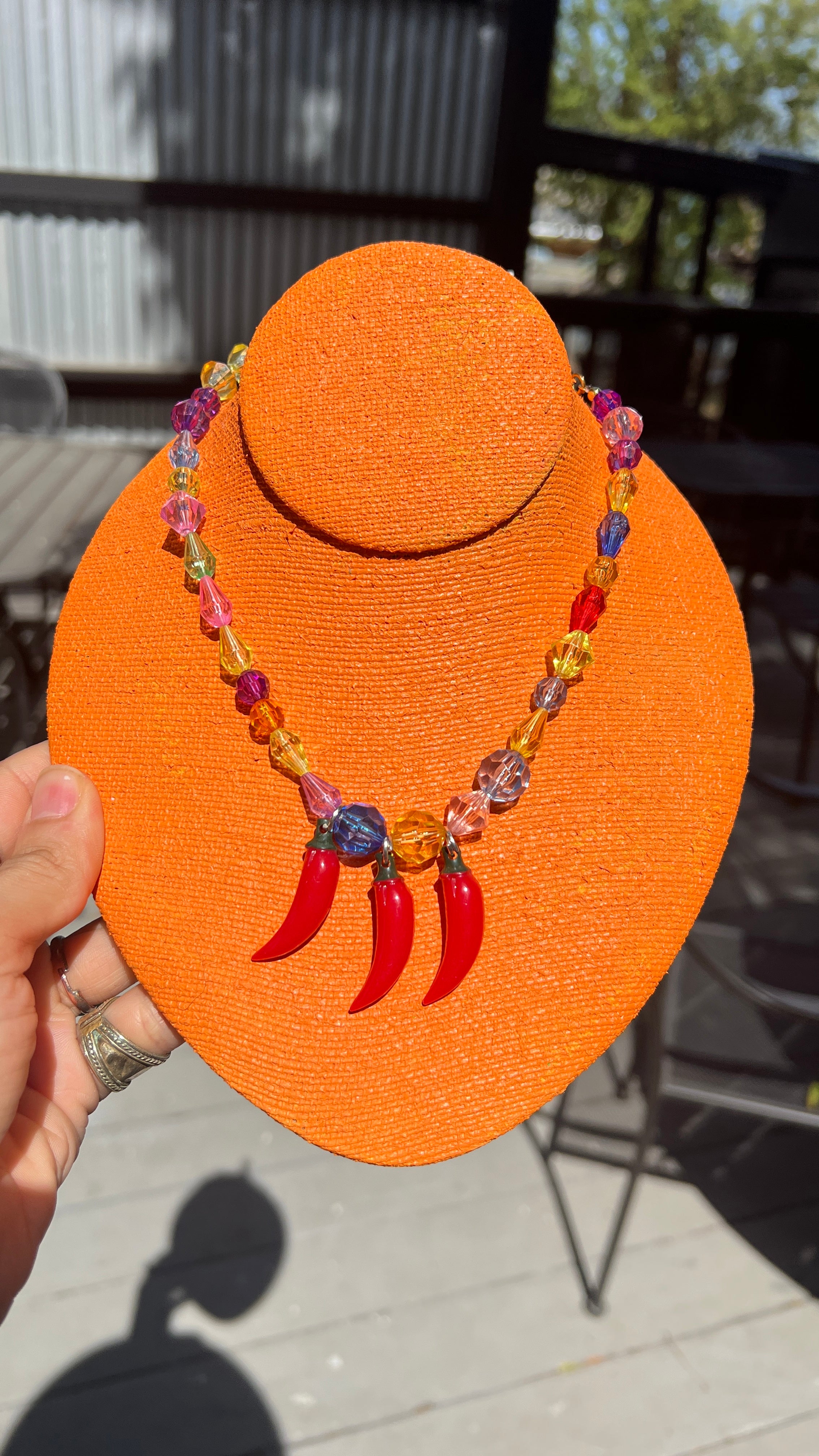 Beaded Chile Necklace