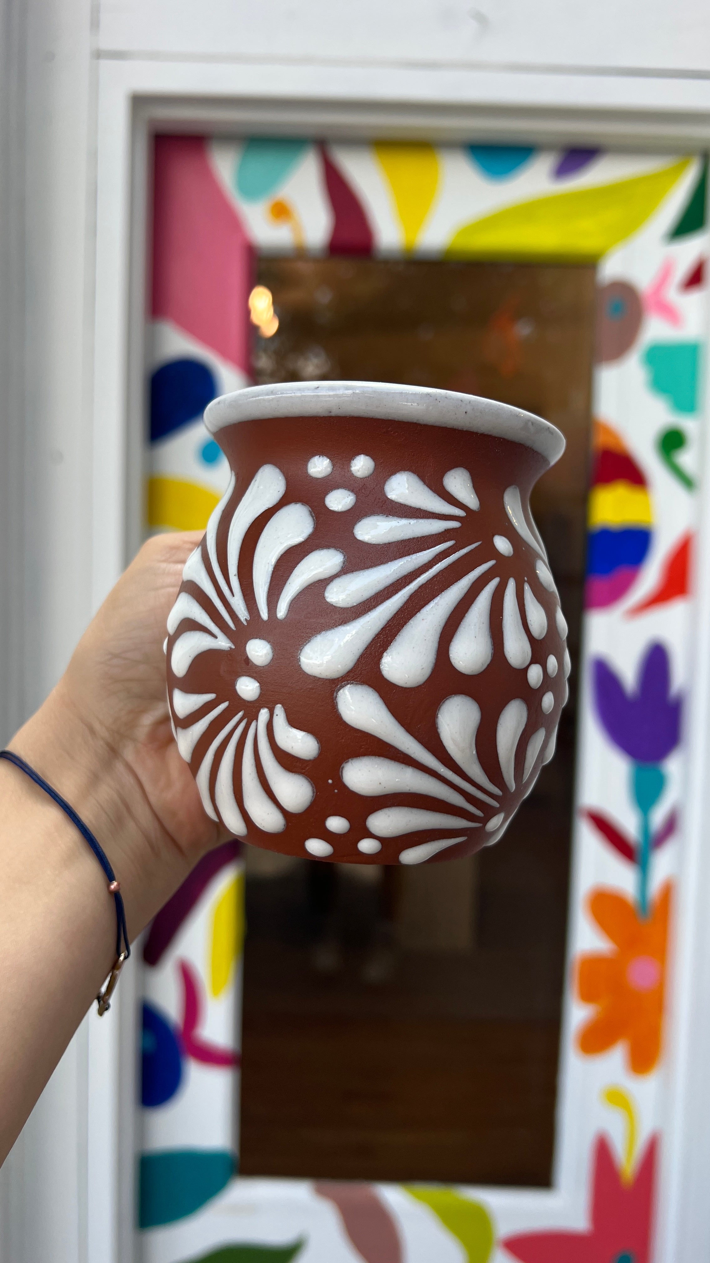 White on Barro Coffee Cup