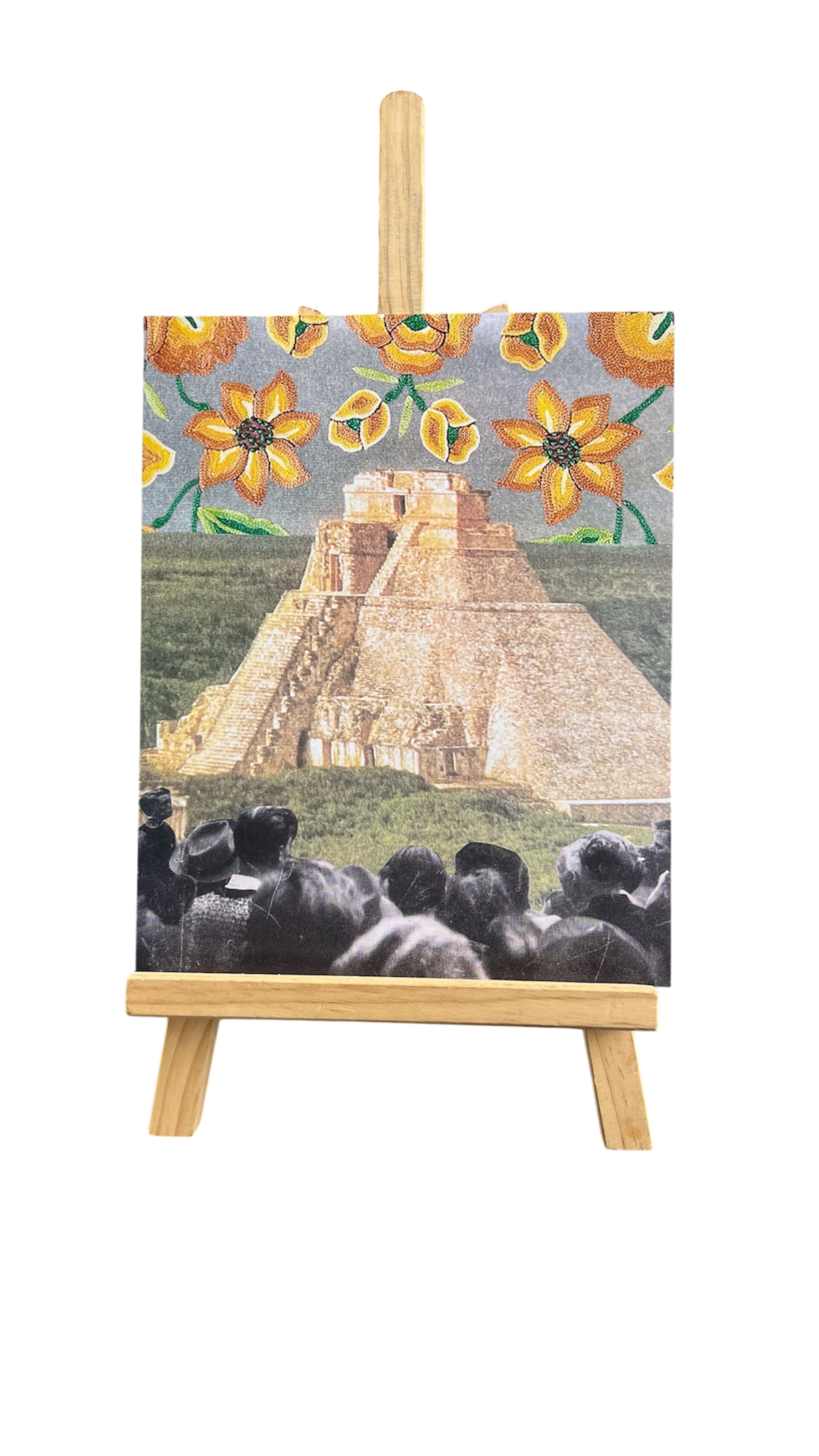 Tehuana Pyramid Collage Print