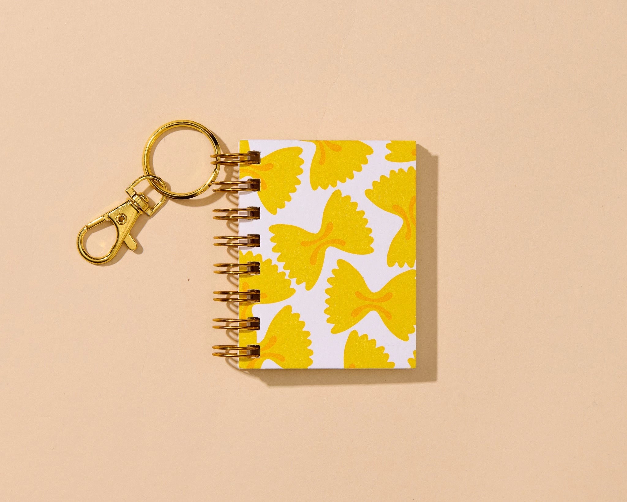 Mini Pasta Notebook with Keychain