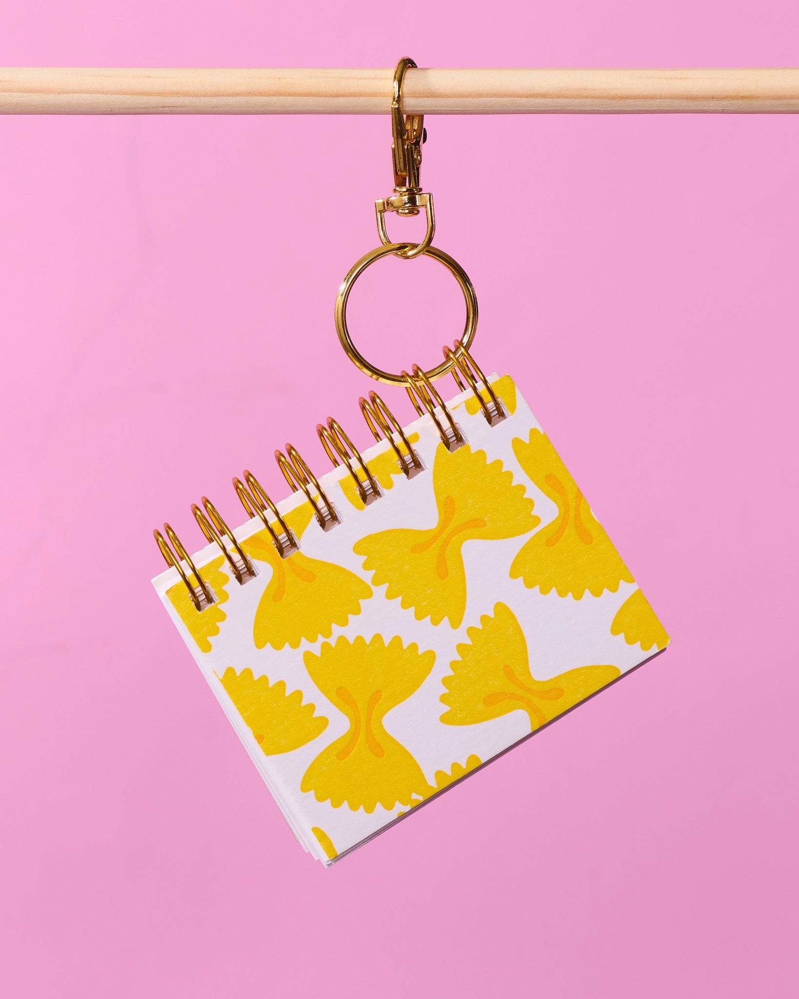 Mini Pasta Notebook with Keychain