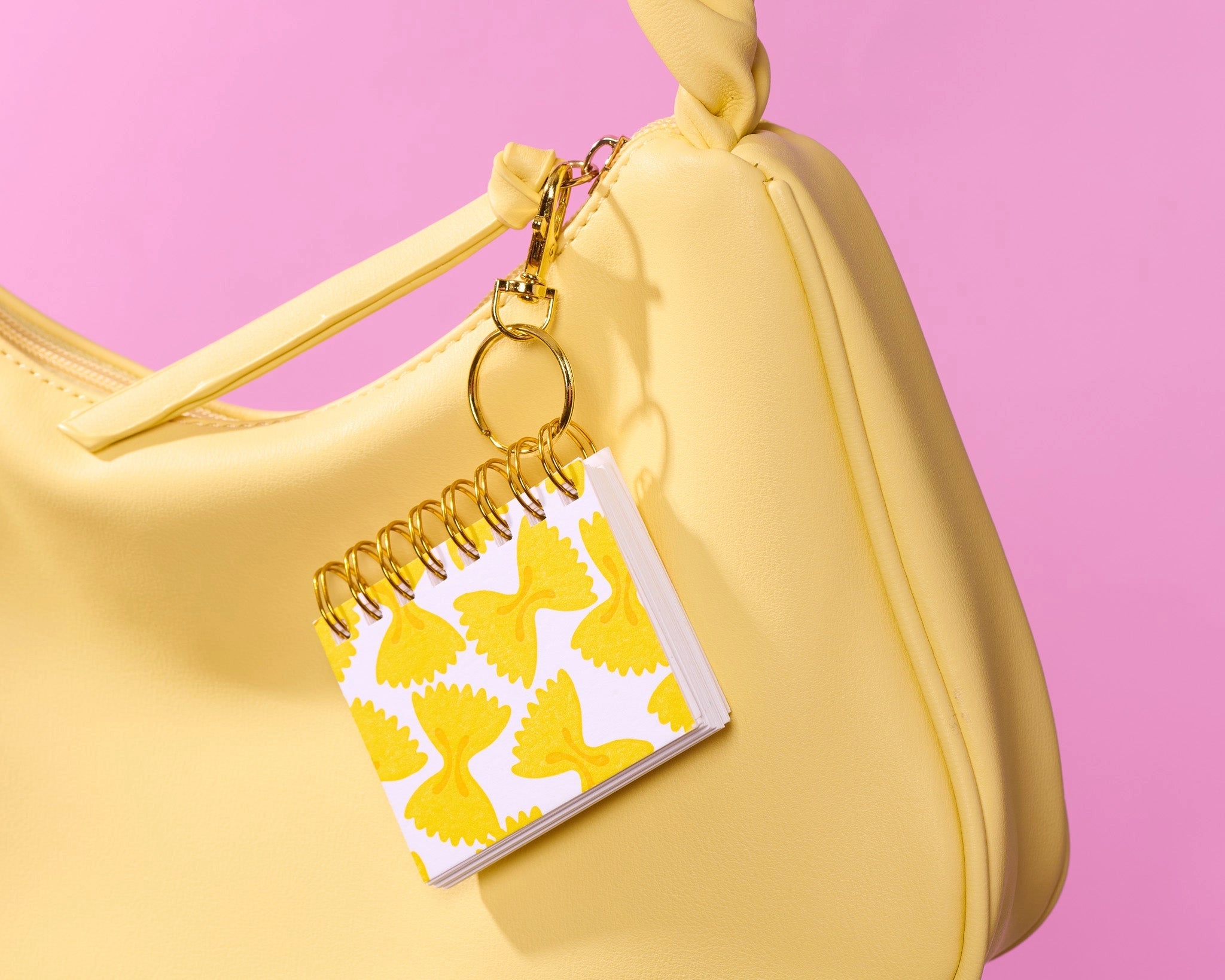 Mini Pasta Notebook with Keychain