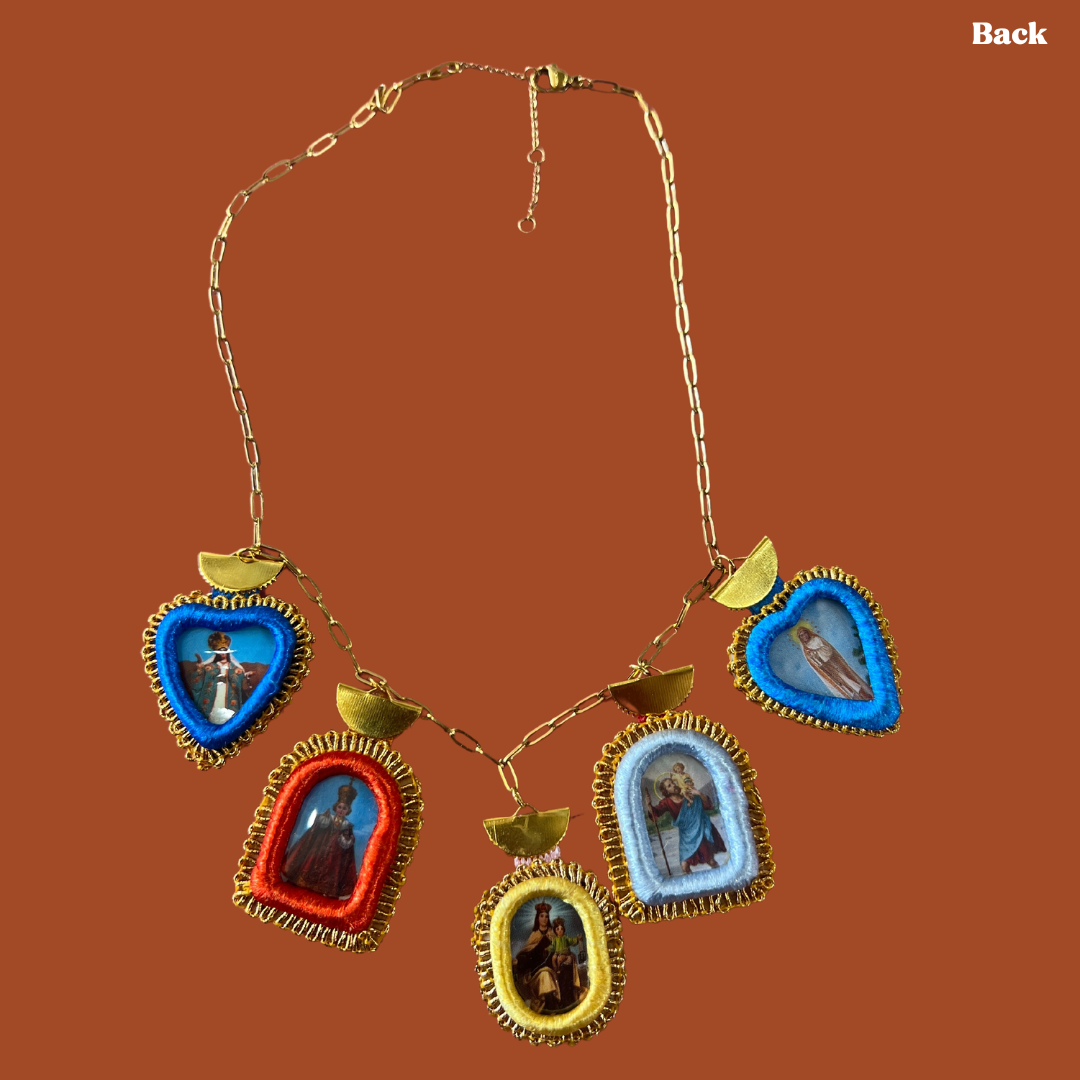 Corazón Icon Necklace: Mini Milagro Style D