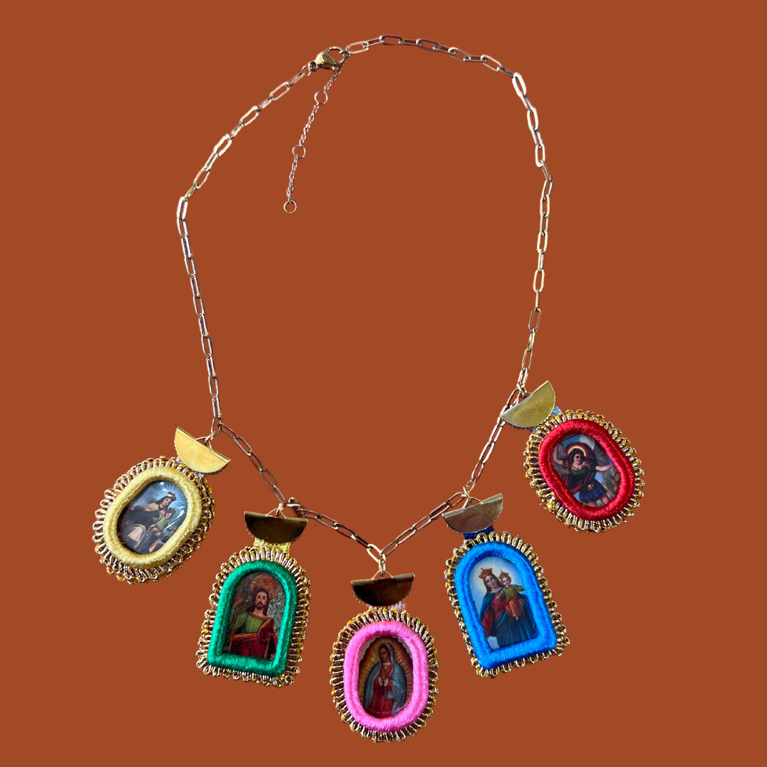 Corazón Icon Necklace: Mini Milagro Style G