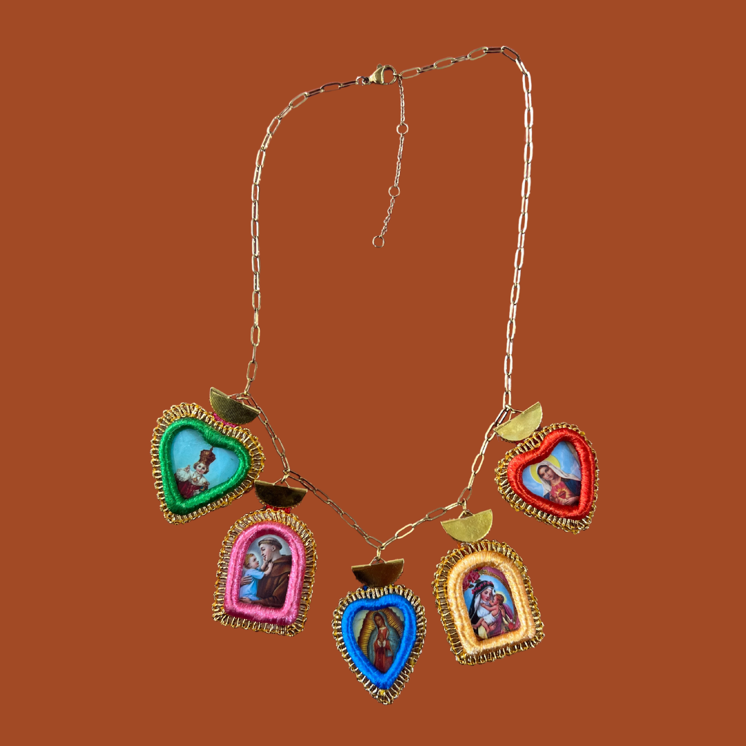 Corazón Icon Necklace: Mini Milagro Style H