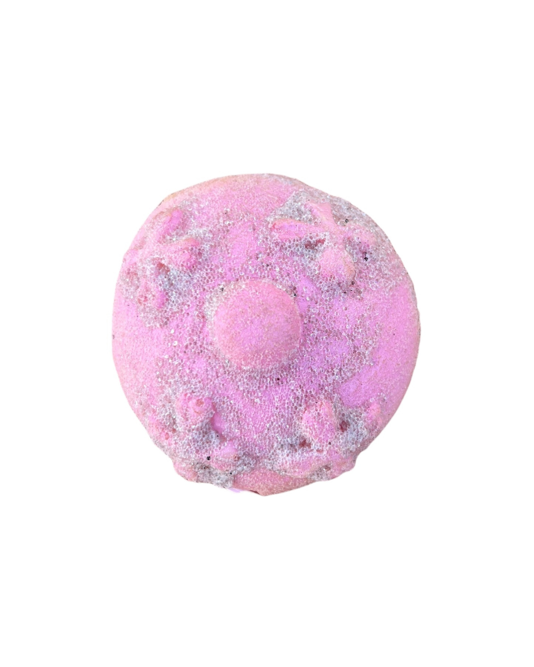 Pink pan de muerto coin purse on white background