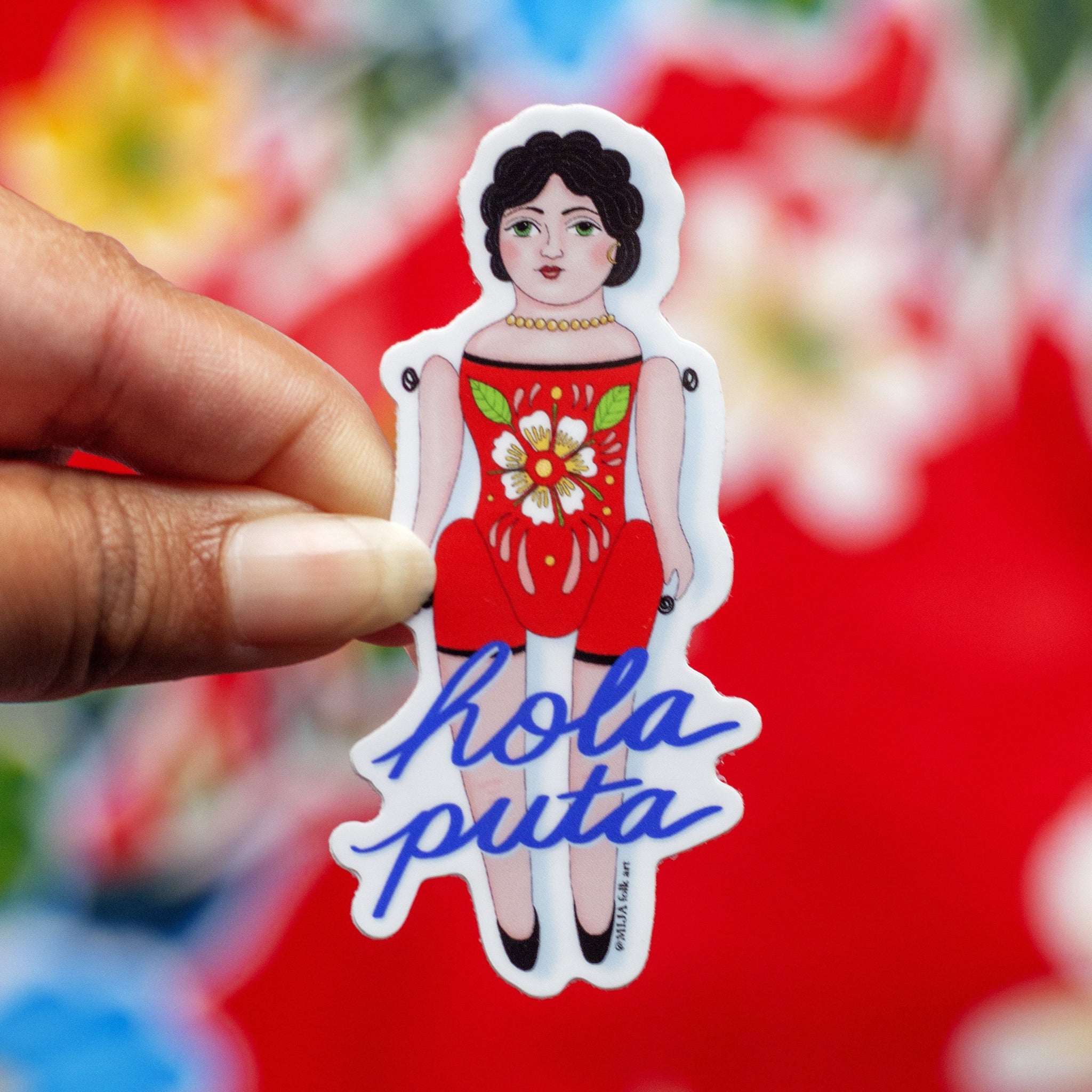 Hola Puta Sticker