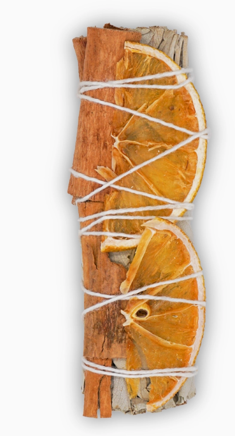 Orange Slices and Cinnamon with White Sage Bundle