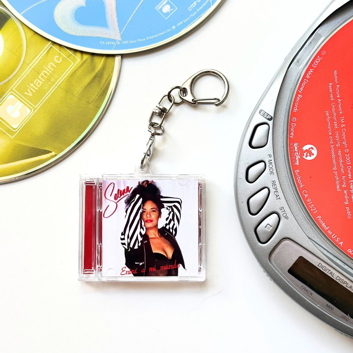 'hit Clips' Mini Selena Cd Case Keychain