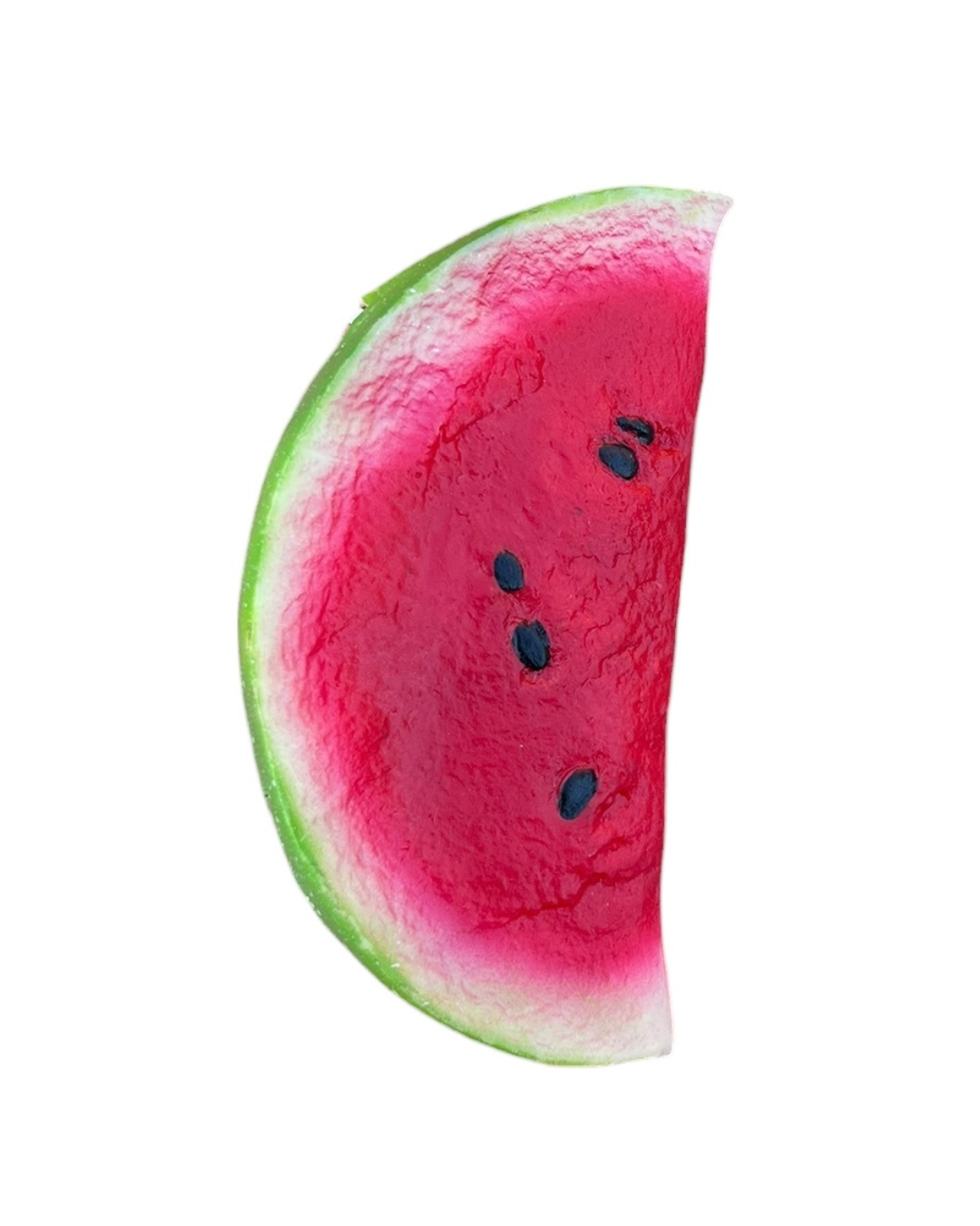 Slice of watermelon coin purse on a white background