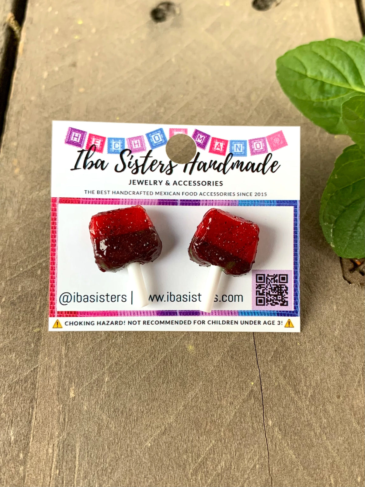 Mexican Chile Sandia Paleta Earrings