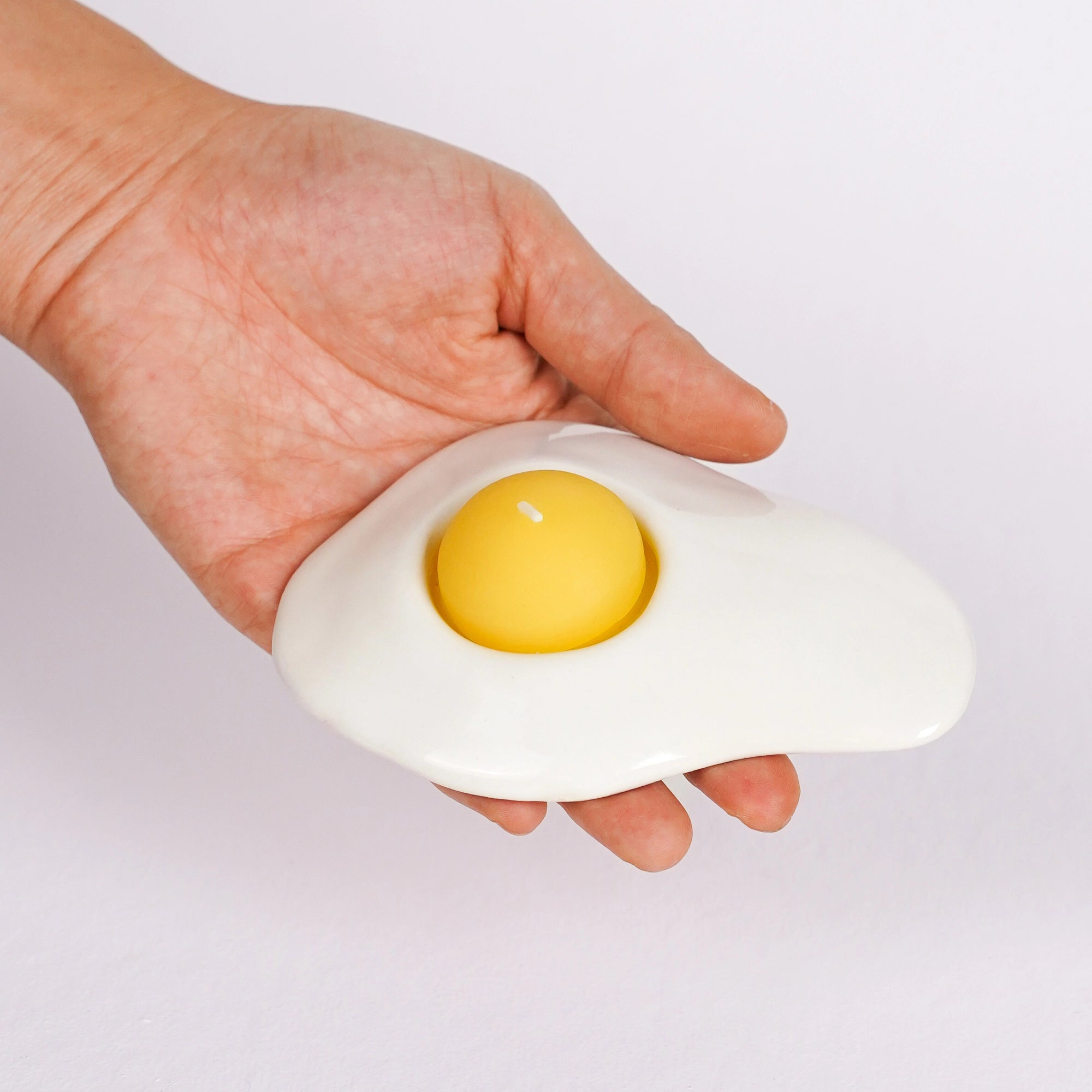 Ceramic Egg Candle Holder