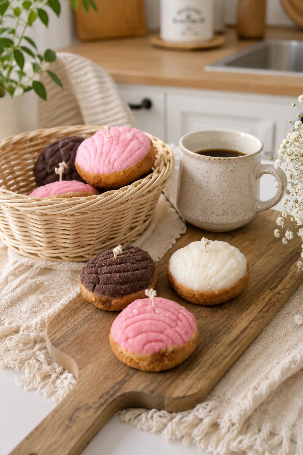 Pan Dulce Concha Candle