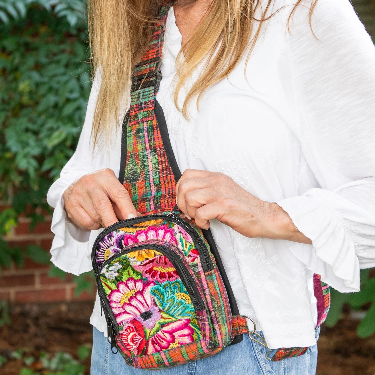 Upcycled Chichi Convertible Crossbody Backpack