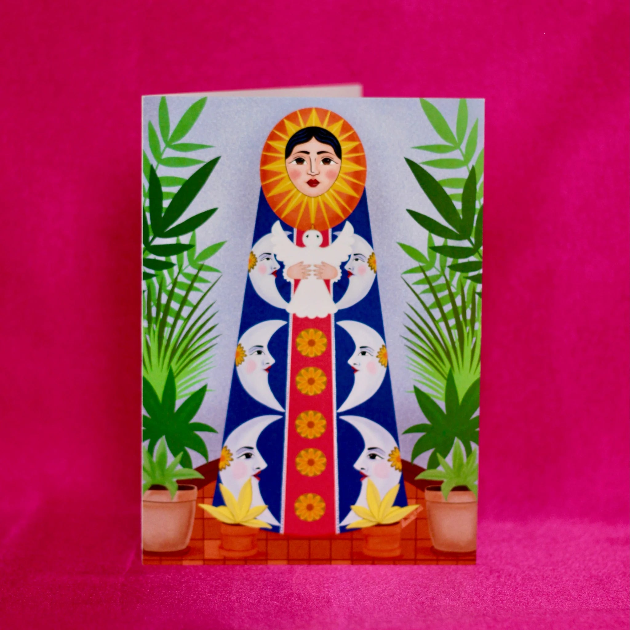 Mujer de Jardín Card
