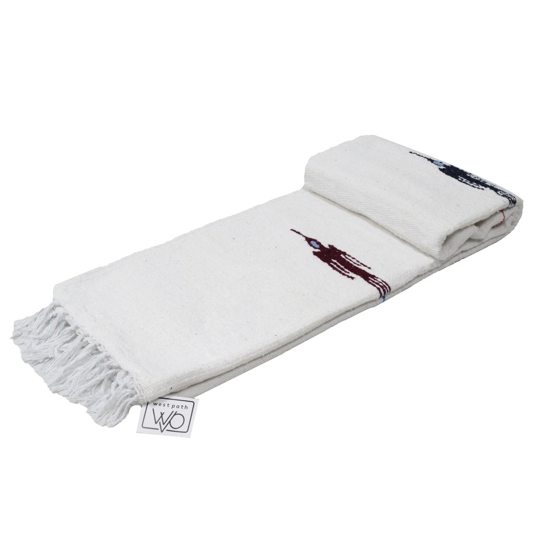 White Baja Thunderbird Blanket