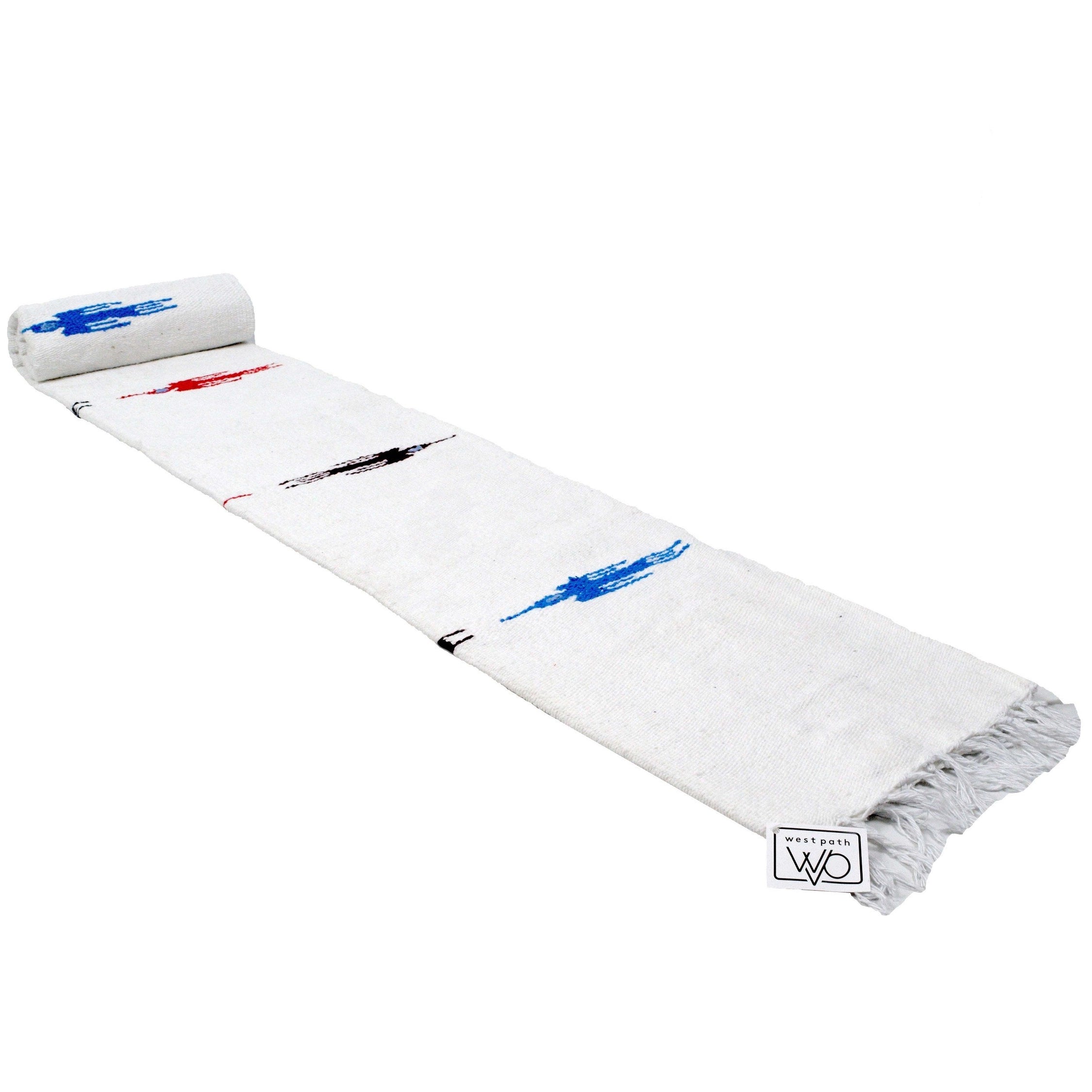 White Baja Thunderbird Blanket