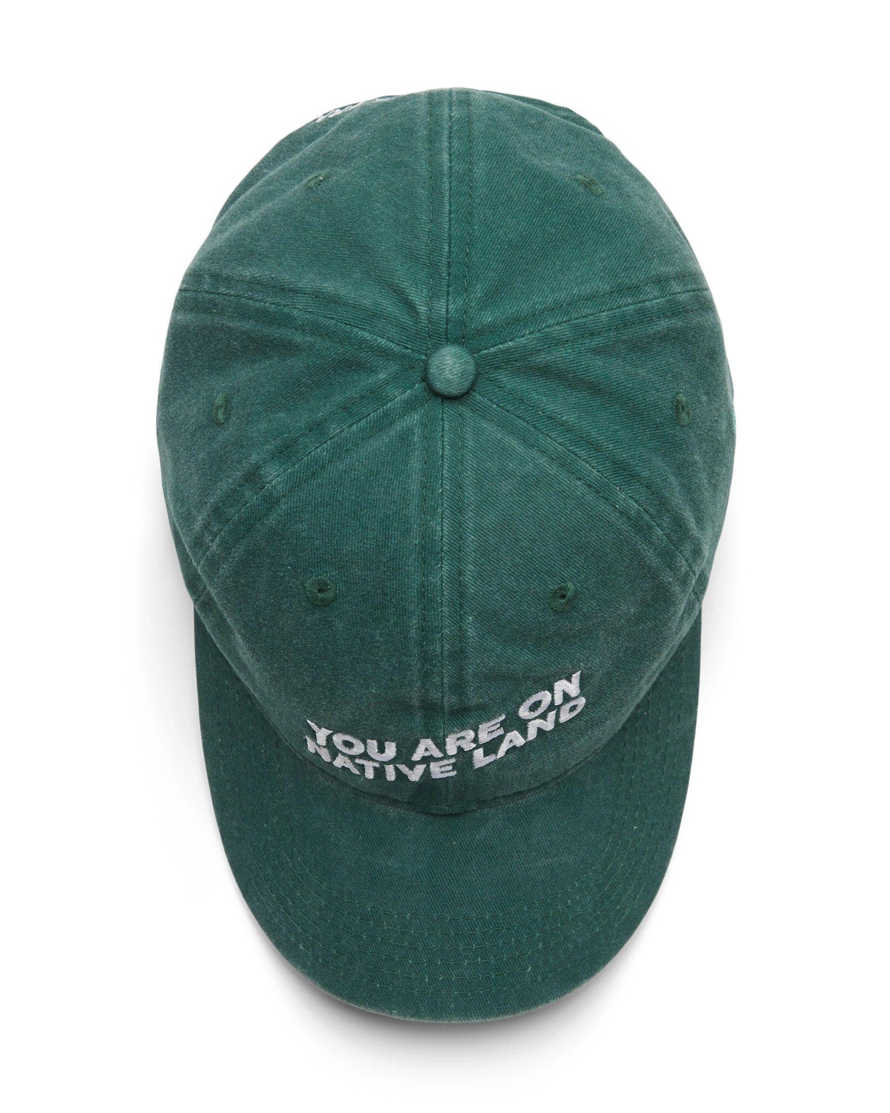 You Are On Native Land Dad Cap - Greeen