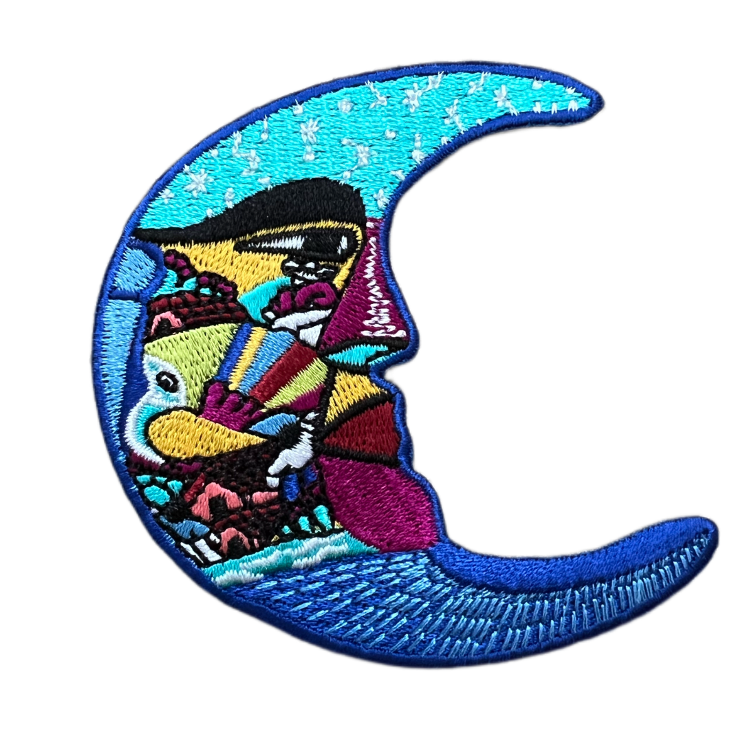 Moon Embroidered Patch
