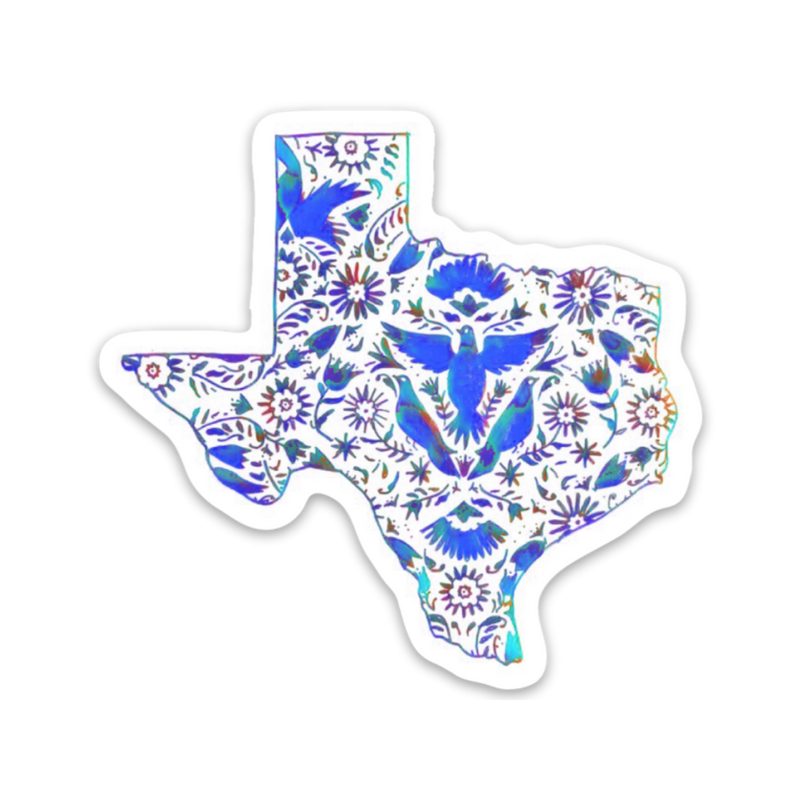 Blue Texas Otomi Magnet