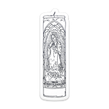 Black & White Prayer Candle Sticker