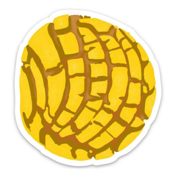 Yellow Concha Sticker